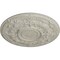 Ekena Millwork Oslo Ceiling Medallion (Fits Canopies up to 10 1/2"), 28 1/8"OD x 1 3/4"P, Pot of Cream Crackle CM28OSPCC - alternate 4